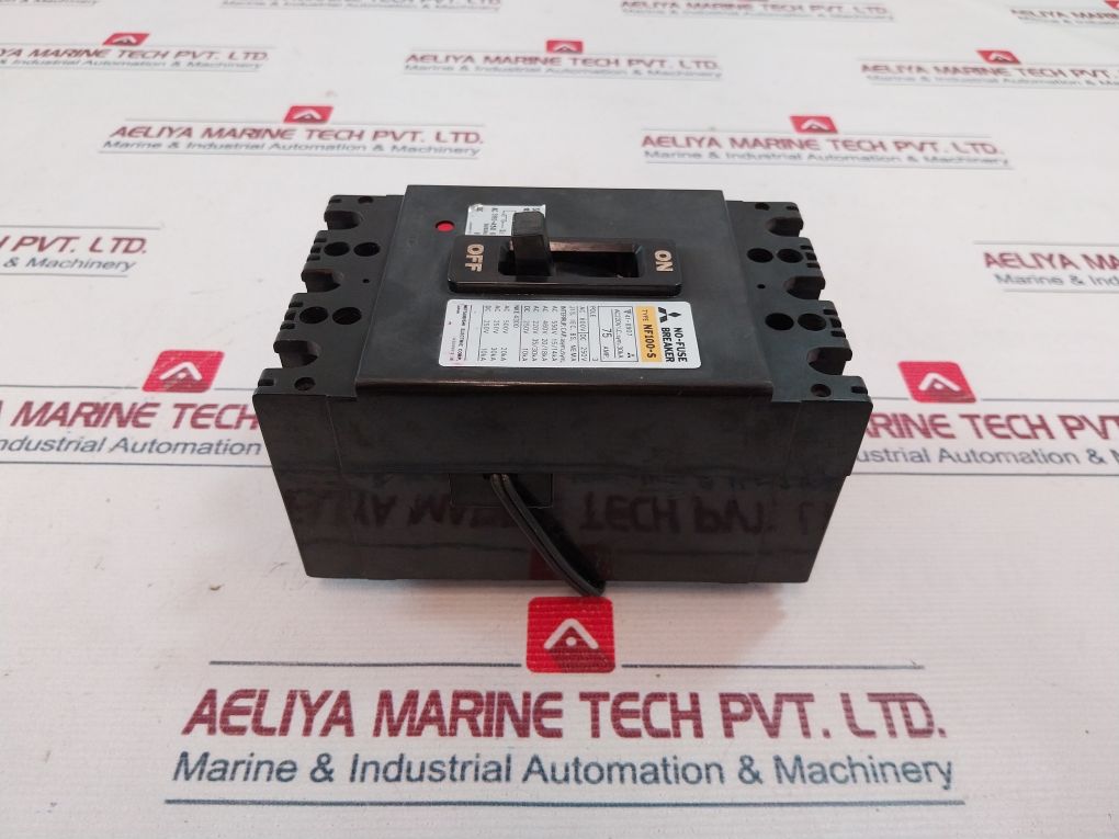 Mitsubishi Nf100-s No-fuse Breaker 3 Pole 50/60 Hz