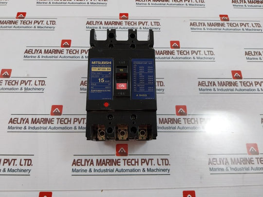 Mitsubishi Nf100-sh,41-19871 3 Pole No-fuse Breaker Ac220V 15A Ac380-450V