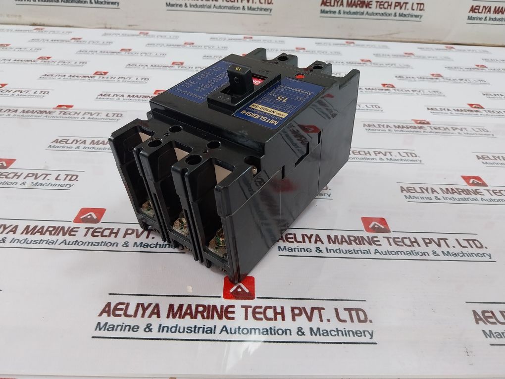 Mitsubishi Nf100-sh,41-19871 3 Pole No-fuse Breaker Ac220V 15A Ac380-450V
