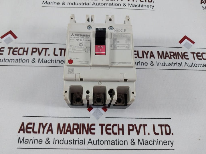 Mitsubishi Nf125-sw 3-pole Circuit Breaker 125A