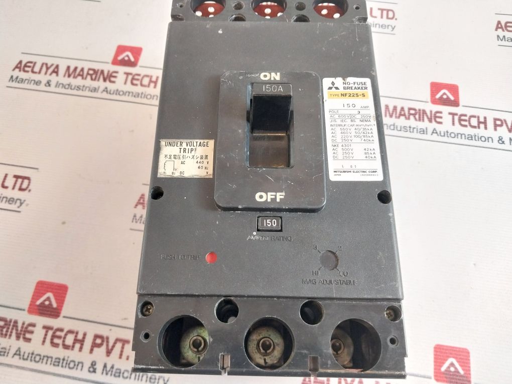Mitsubishi Nf225-s No-fuse Breaker 150 Amp