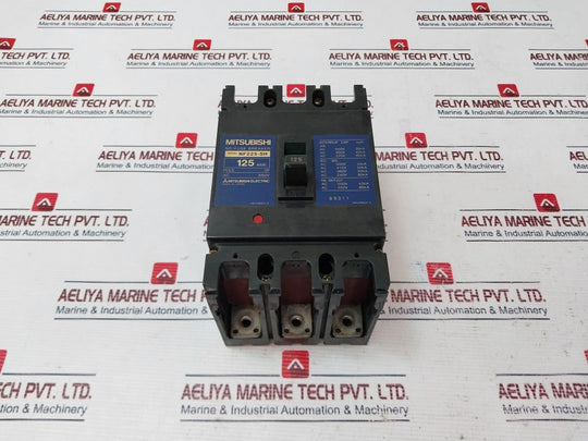 Mitsubishi Nf225-sh No-fuse Circuit Breaker 3 Pole 125 Amp 660V