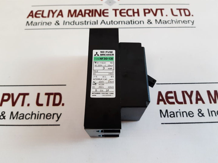 Mitsubishi Nf30-cb No-fuse Circuit Breaker 3 Amp.250V 2,5Ka