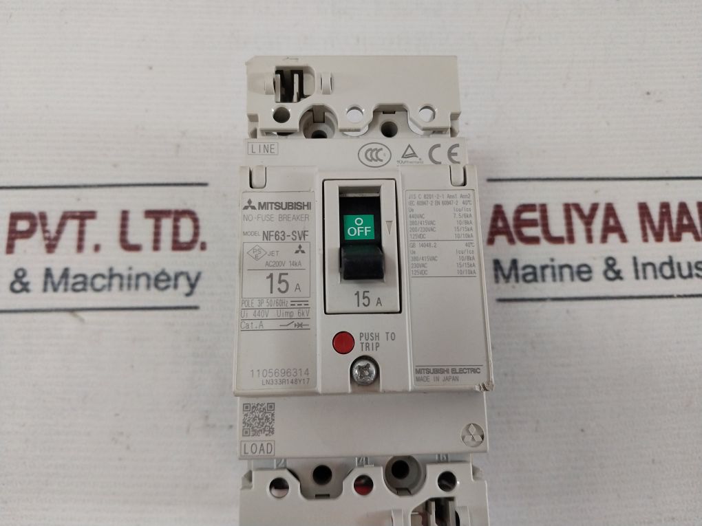Mitsubishi Nf63-svf Molded Case Circuit Breaker