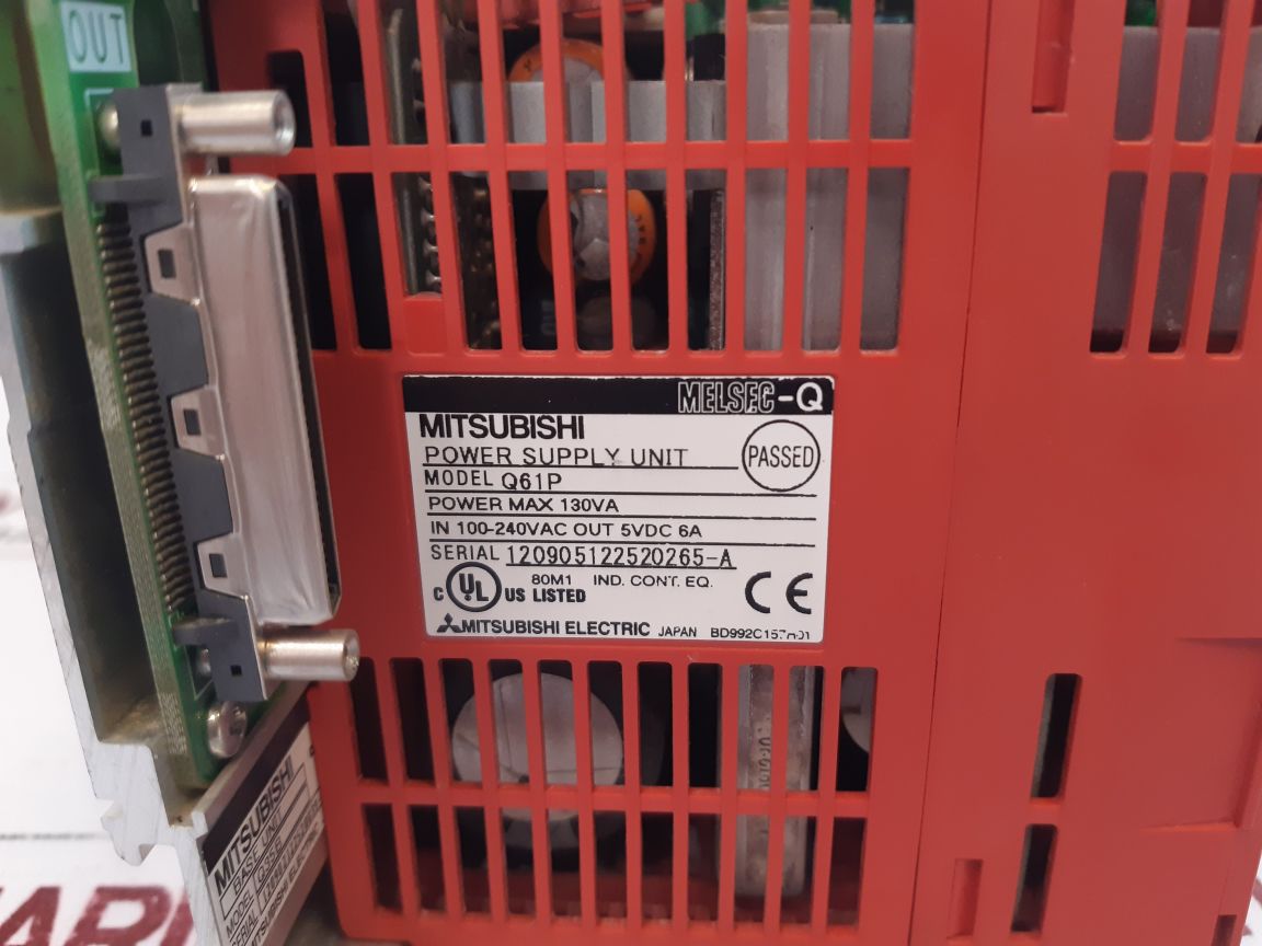 Mitsubishi Q61P,Q02Ucpu,Qx40,Qy40P,Qj61Bt11N,Qj71Br11 Rack
