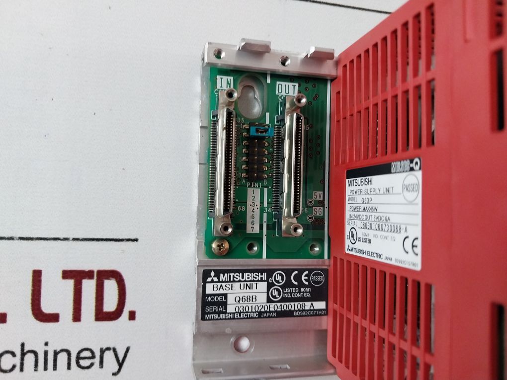 Mitsubishi Q63P,Q66Adi,Q68Dai,Qy80,Qx80 Module Rack