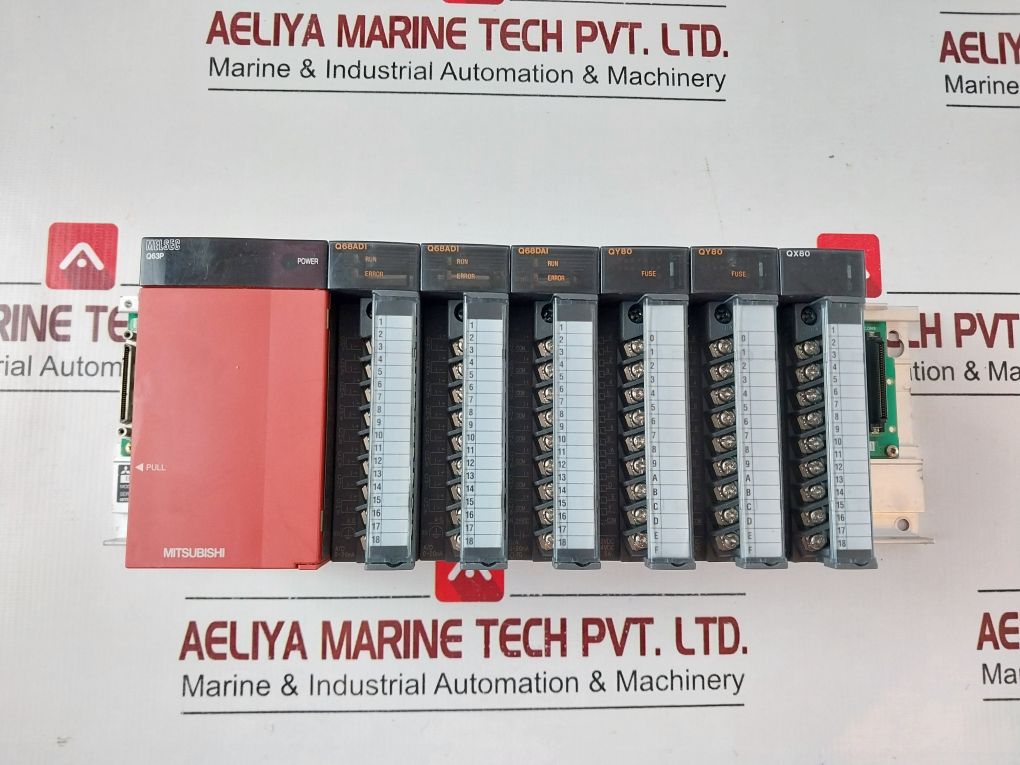 Mitsubishi Q63P,Q66Adi,Q68Dai,Qy80,Qx80 Module Rack