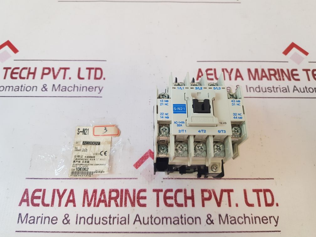 Mitsubishi S-n21 Magnetic Contactor 200-220V 60Hz
