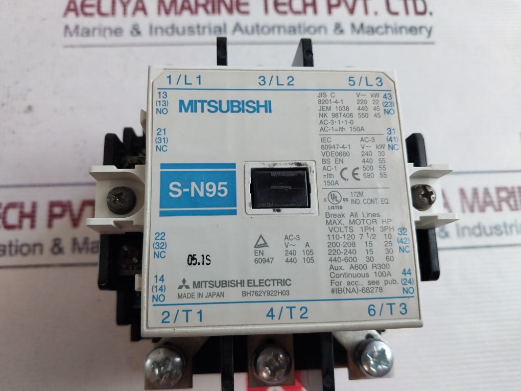 Mitsubishi S-n95 Magnetic Contactor 50/60Hz