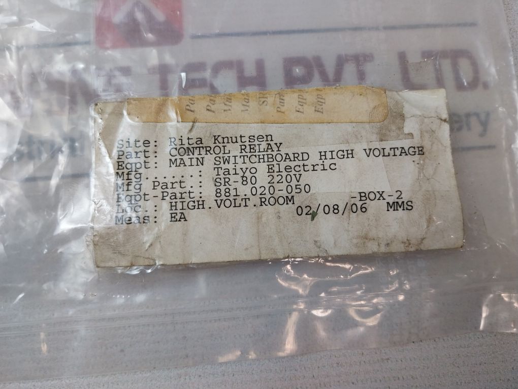 Mitsubishi Sr-80Rm Contactor Relay