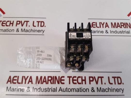 Mitsubishi Sr-k63 Contactor Relay Coli 200-220V 60Hz
