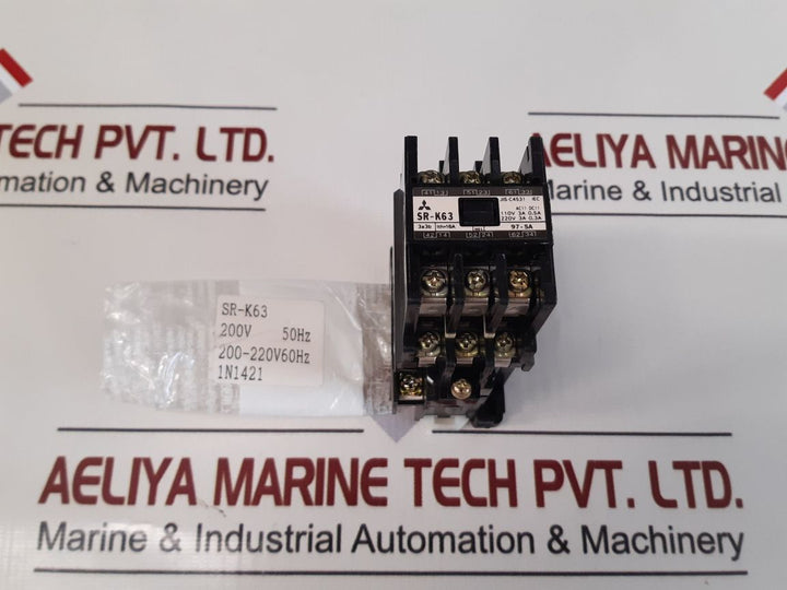 Mitsubishi Sr-k63 Contactor Relay Coli 200-220V 60Hz
