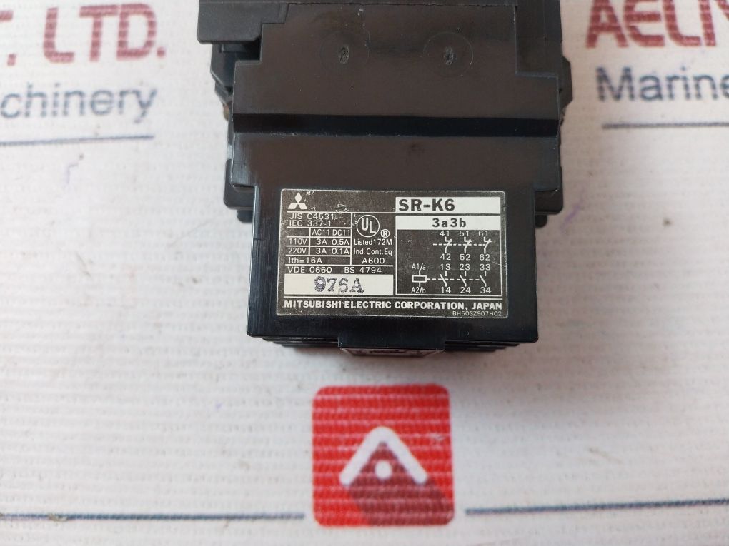 Mitsubishi Sr-k6 Contactor 440V 60Hz
