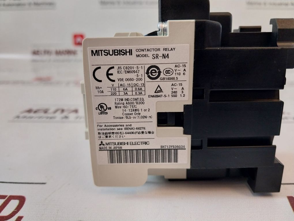 Mitsubishi Sr-n4 Contactor Relay 2A2B