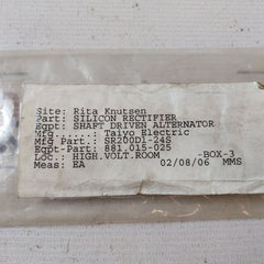 Mitsubishi Sr200Dl-24S Silicon Rectifier E 590184