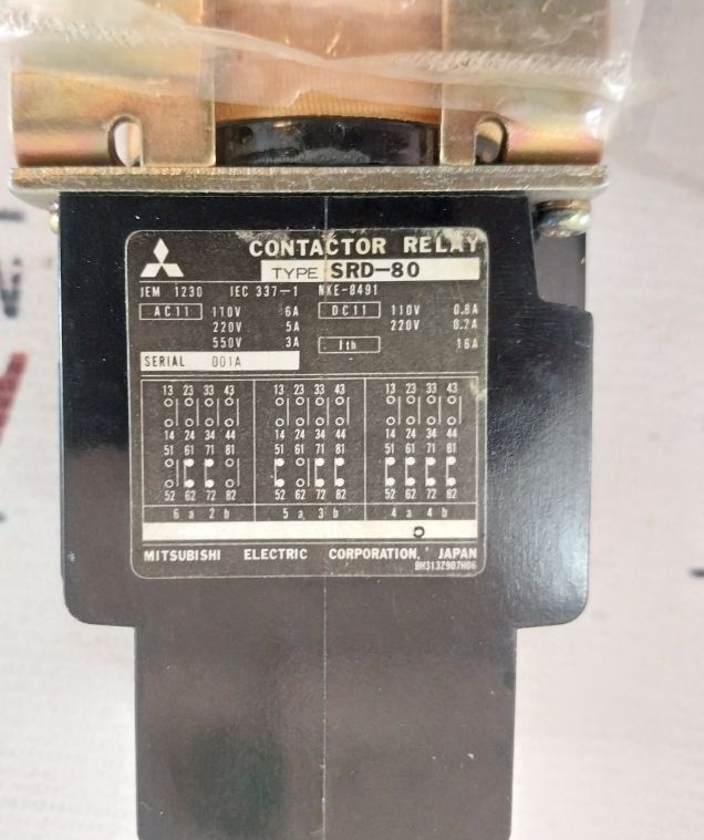 Mitsubishi Srd-80 Contactor Relay