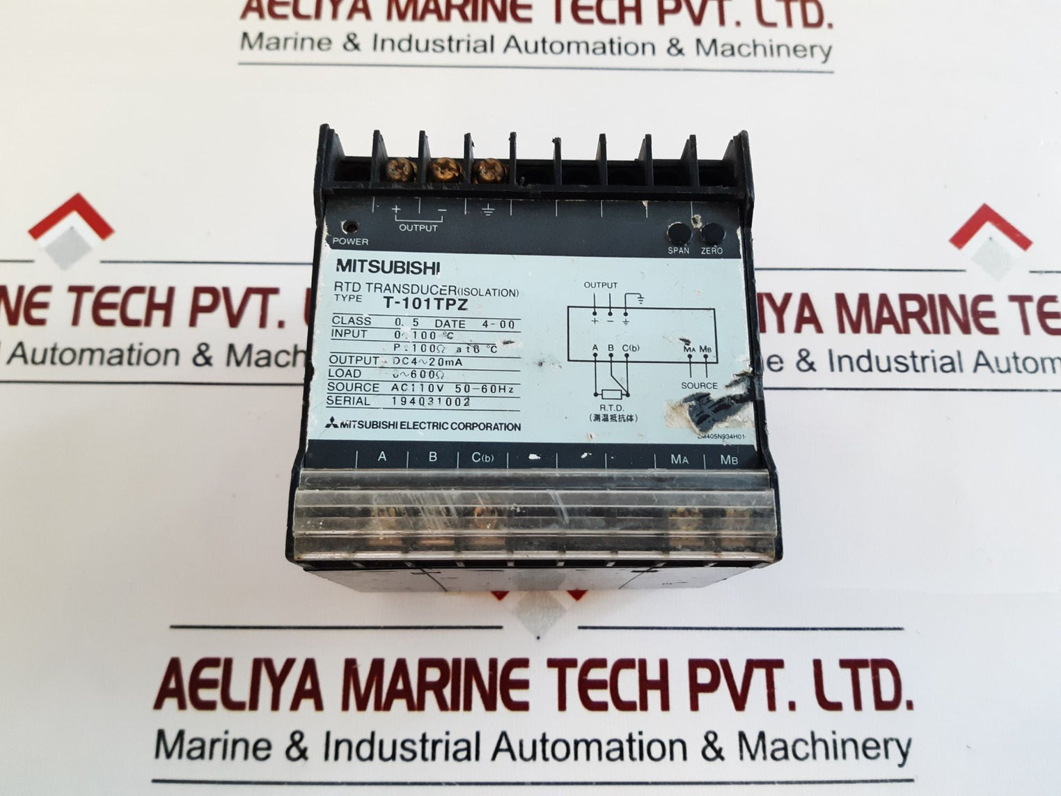 Mitsubishi T-101Tpz Rtd Transducer (Isolation) Class 0.5