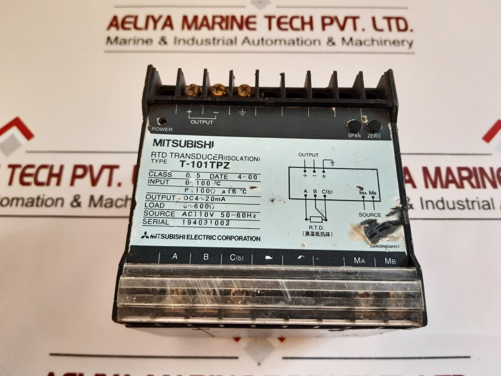 Mitsubishi T-101Tpz Rtd Transducer (Isolation) Class 0.5