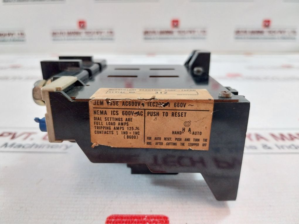 Mitsubishi Th-k120 Overload Relay