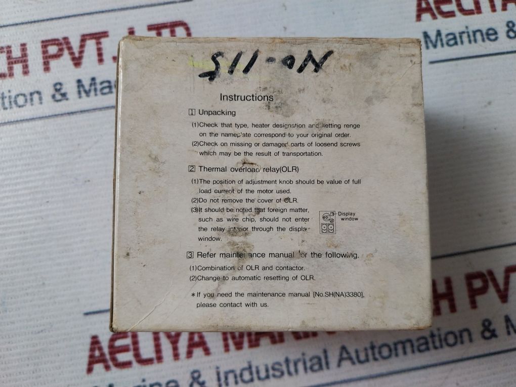 Mitsubishi Th-k60 Thermal Overload Relay 29A