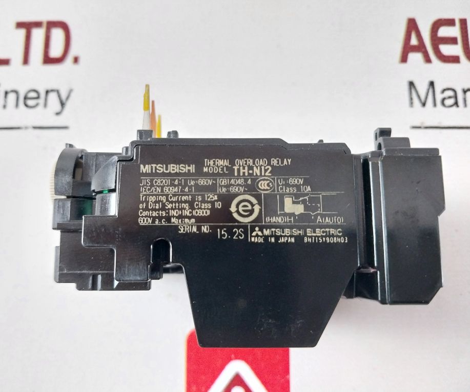 Mitsubishi Th-n12 Thermal Overload Relay