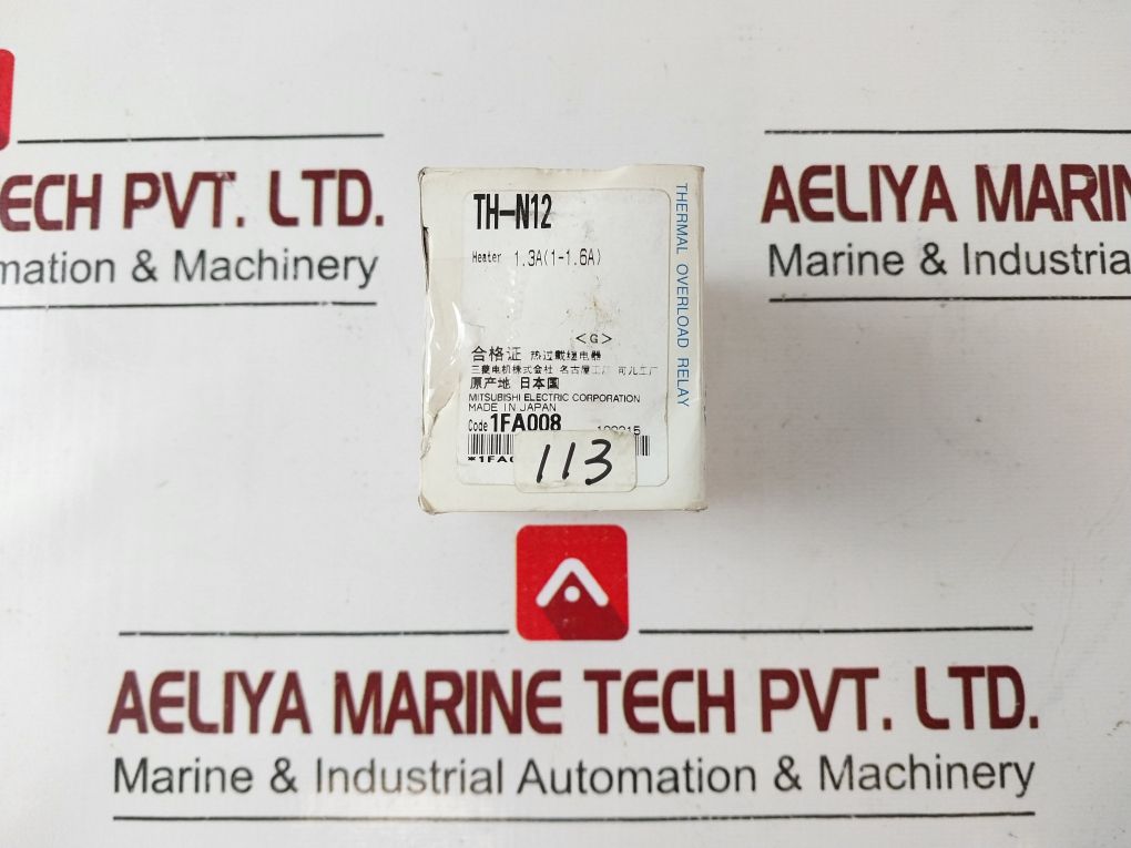 Mitsubishi Th-n12 Thermal Overload Relay 1.3A(1-1.6A)