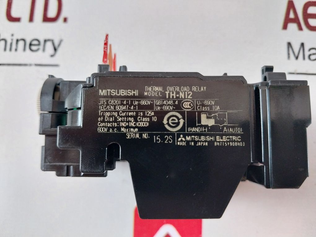 Mitsubishi Th-n12 Thermal Overload Relay 1.3A(1-1.6A)