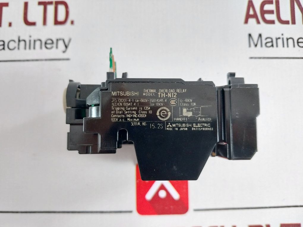 Mitsubishi Th-n12 Thermal Overload Relay 1.7A