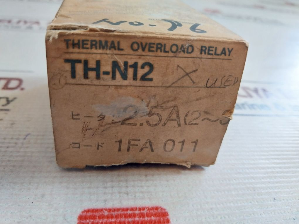 Mitsubishi Th-n12 Thermal Overload Relay 600Vac