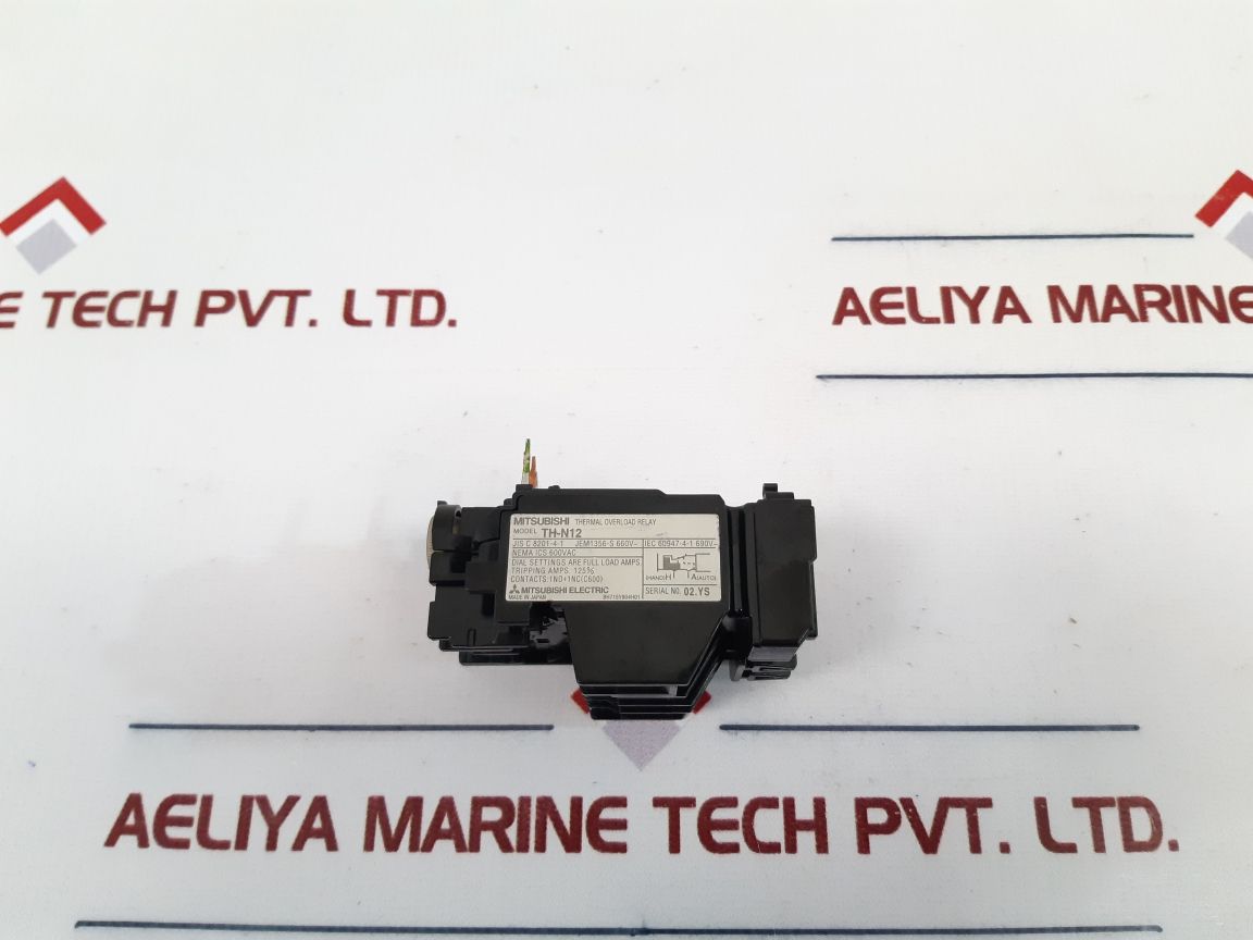 Mitsubishi Th-n12 Thermal Overload Relay Used One
