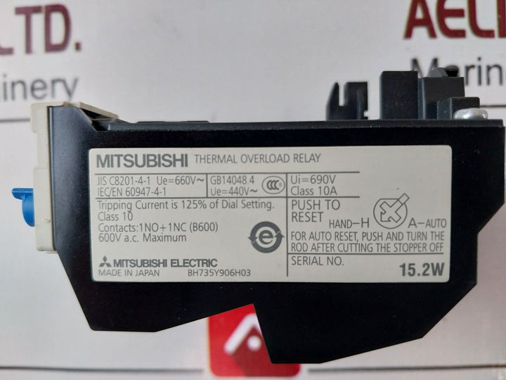 Mitsubishi Th-n20 Thermal Overload Relay