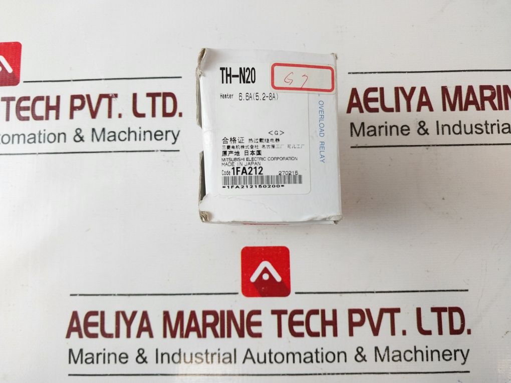 Mitsubishi Th-n20 Thermal Overload Relay 6.6A