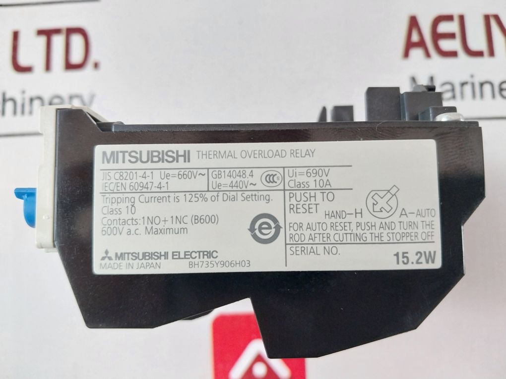 Mitsubishi Th-n20 Thermal Overload Relay 6.6A