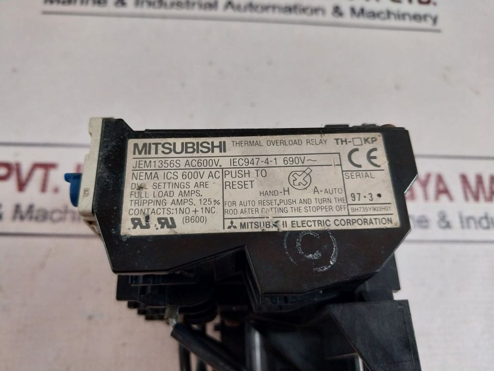 Mitsubishi Th-n20Kp Thermal Overload Relay 690V~