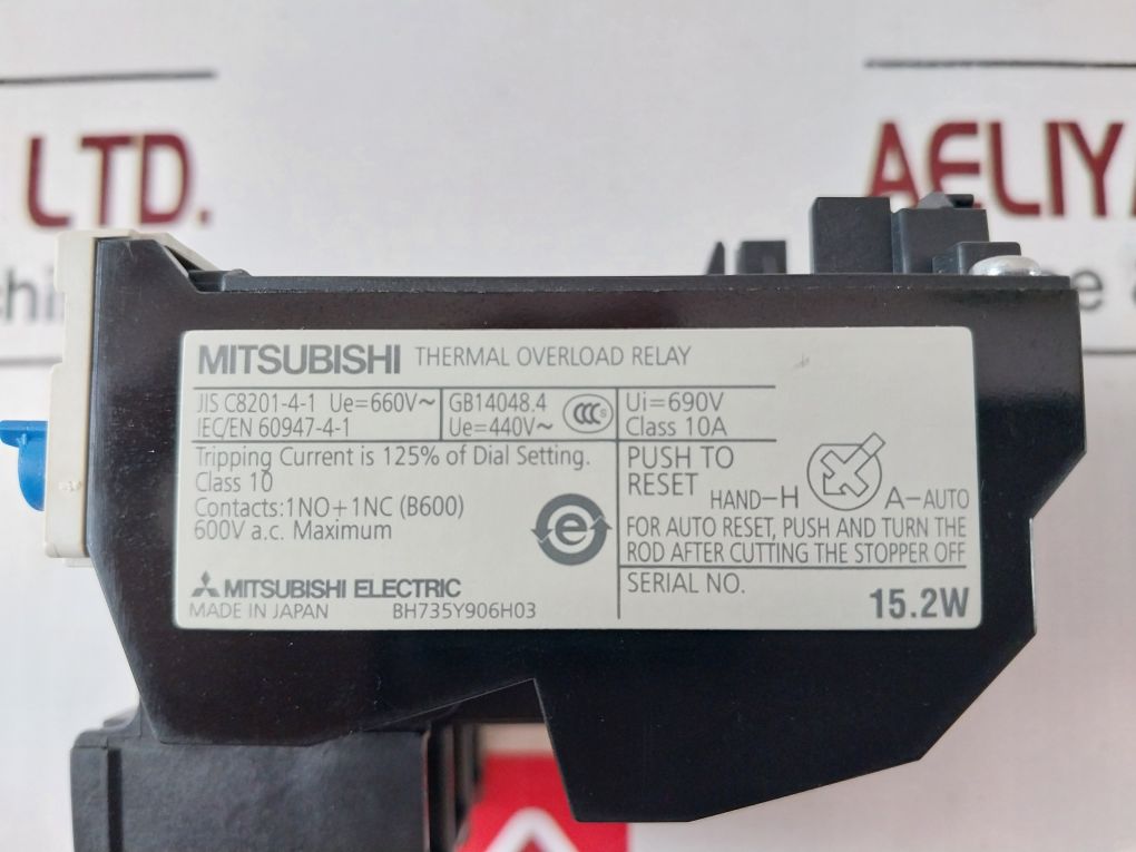 Mitsubishi Th-n20Ta Thermal Overload Relay