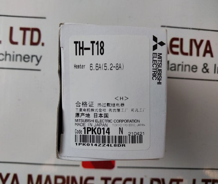 Mitsubishi Th-t18 Thermal Overload Relay 6.6A
