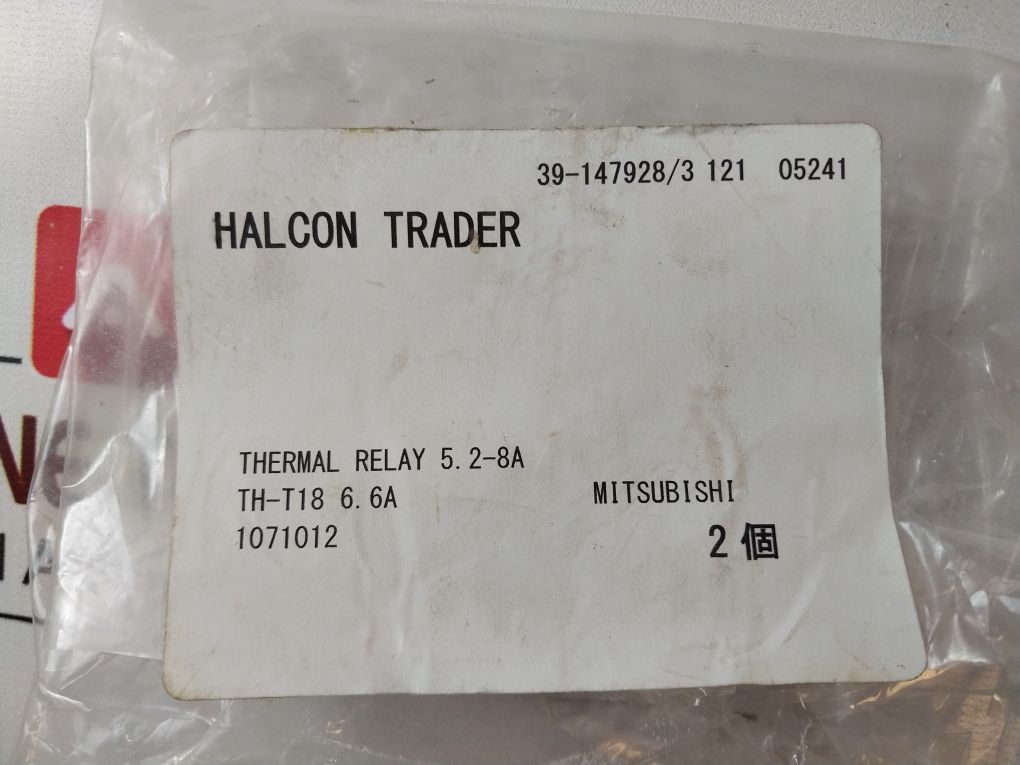 Mitsubishi Th-t18 Thermal Overload Relay 6.6A