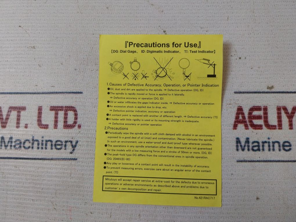 Mitutoyo 543-782 Digimatic Indicator 20°C 12.7-0.01Mm