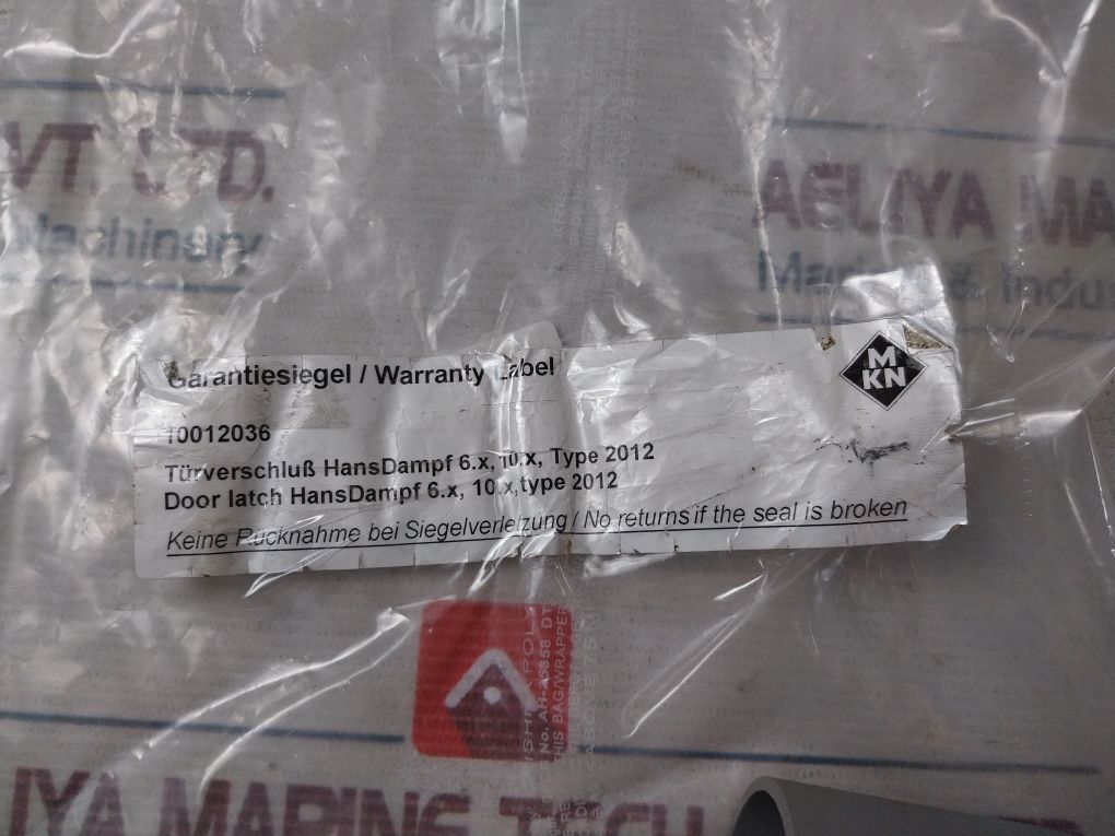 Mkn 10012036 Door Latch Hansdampf Set