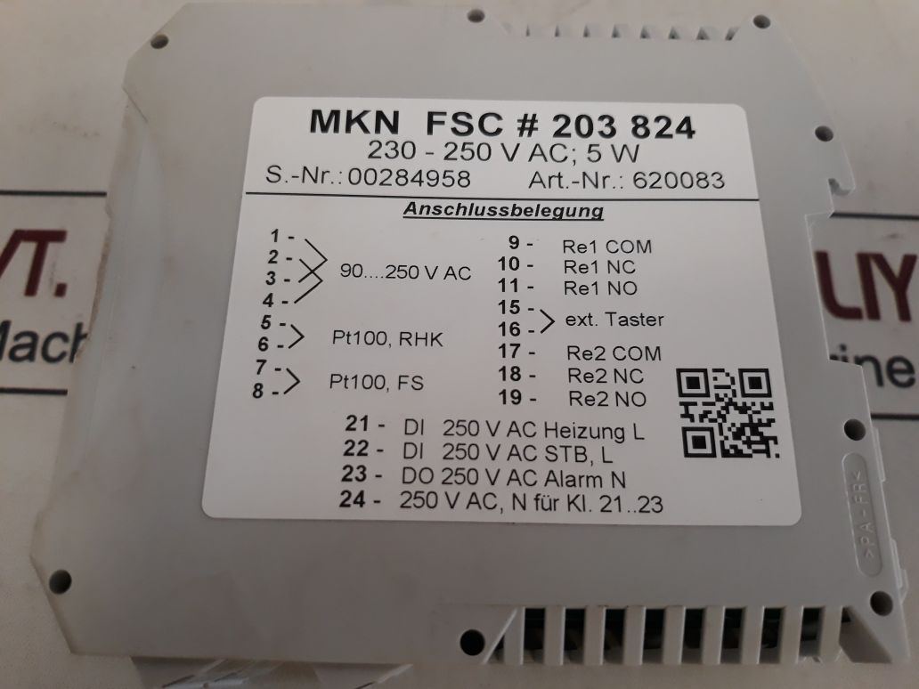 Mkn Fsc # 203 824 Fryer Safety Module