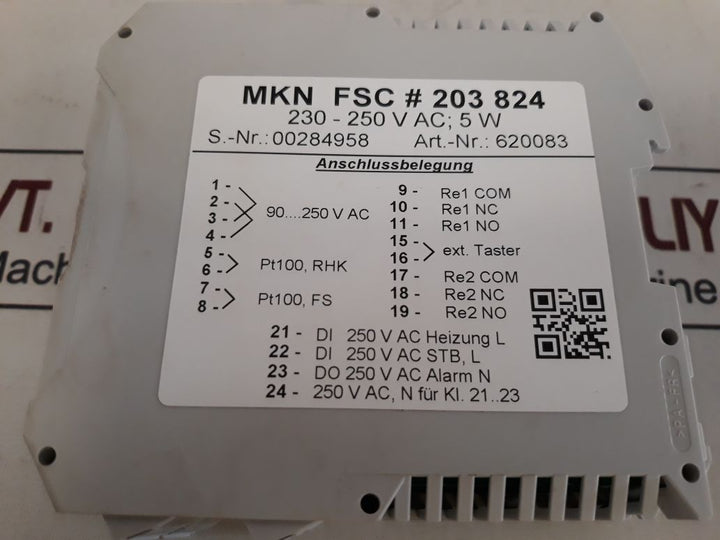 Mkn Fsc # 203 824 Fryer Safety Module