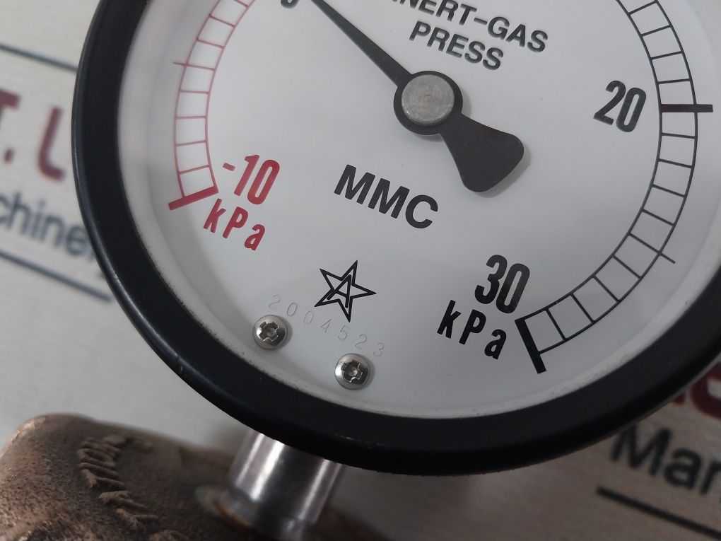 Mmc Gvp-75 Inert Gas Pressure Meter -10 To 30 Kpa