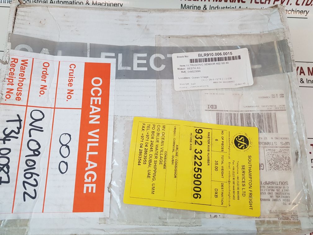 Mobrey 402Sd80 Ultrasonic Sensor With Cable