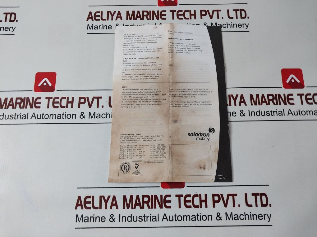 Mobrey S01Db/F93 Magnetic Level Switch