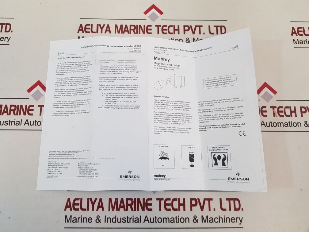 Mobrey Sma1 Magnetic Level Switch