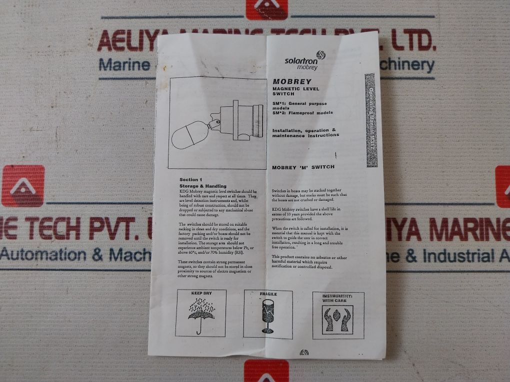 Mobrey Smb1 Magnetic Level Switch