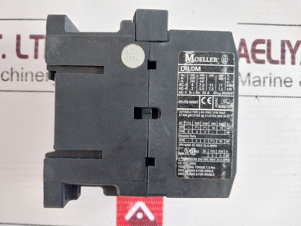 Moeller Dil0M Auxiliary Contactor 24V 50/60Hz