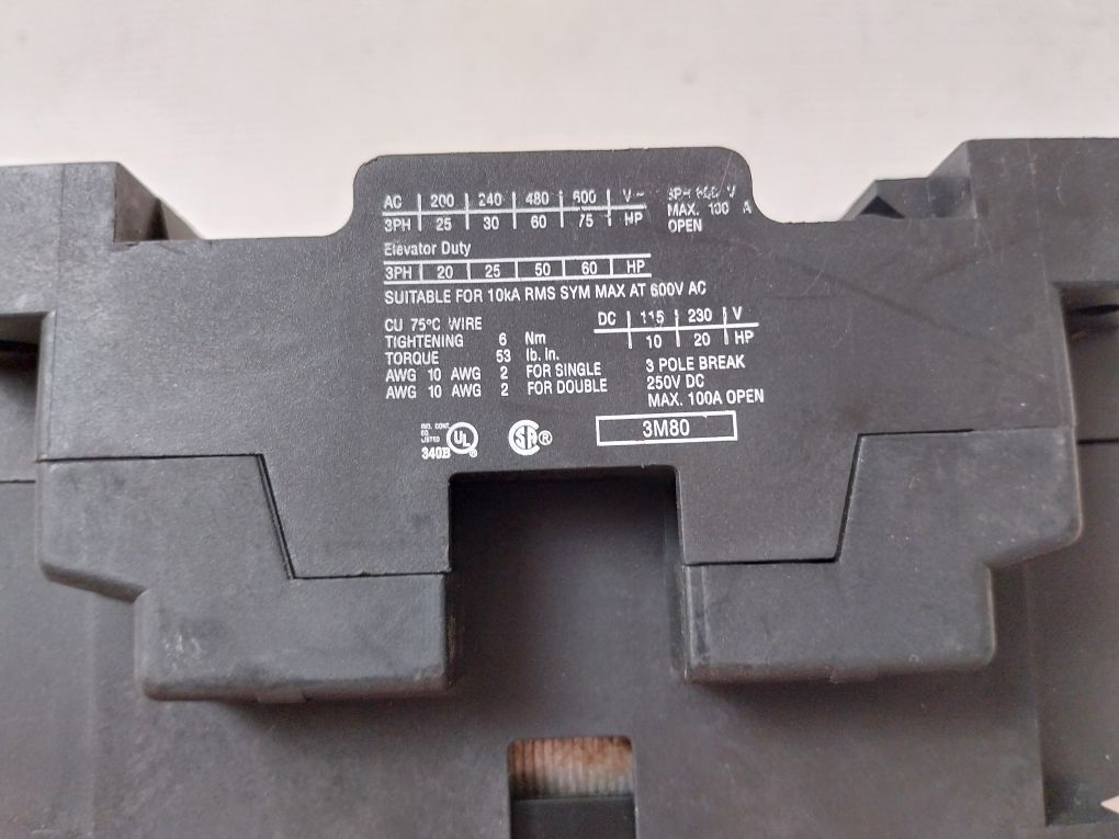 Moeller Dil3 M80 Power Contactor