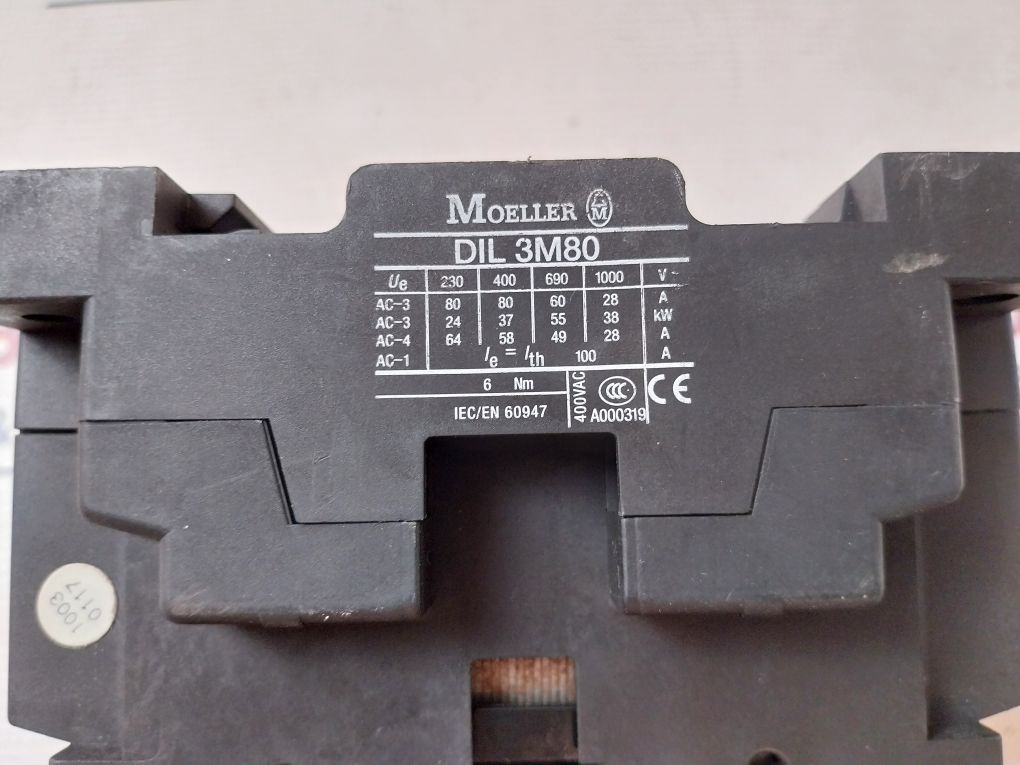 Moeller Dil3 M80 Power Contactor