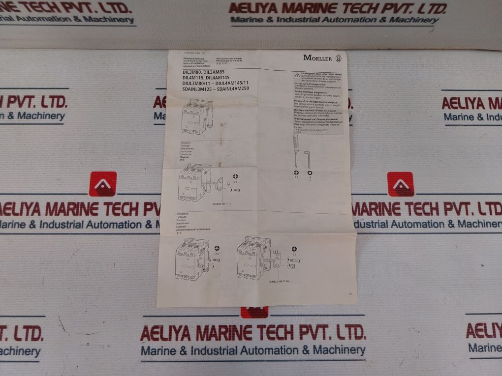 Moeller Dil3M80 3 Pole Break Contactor